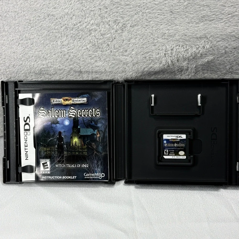 GameMill Hidden Mysteries Salem Secrets Nintendo DS Black Witch Trials 1692 CIB